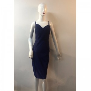 NAVY KNITTED MIDI DRESS JLWD0029