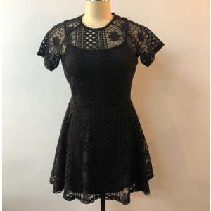 BLACK LACE DRESS JLWD0034