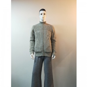 GRÅ SWEATER COAT RLMS0067F