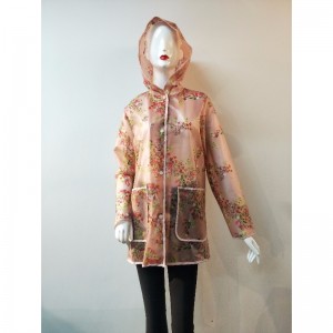 LADIES FLORAL PRINT TPU JACKET RLWTJ0001